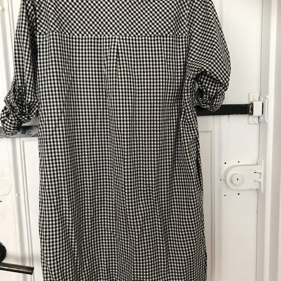 DKNY 100% Cotton shirt  dress with check print - Picture 5 of 7